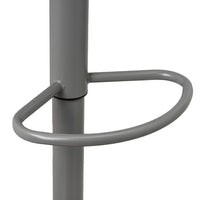 Set de 2 taburetes giratorios grises 104 cm