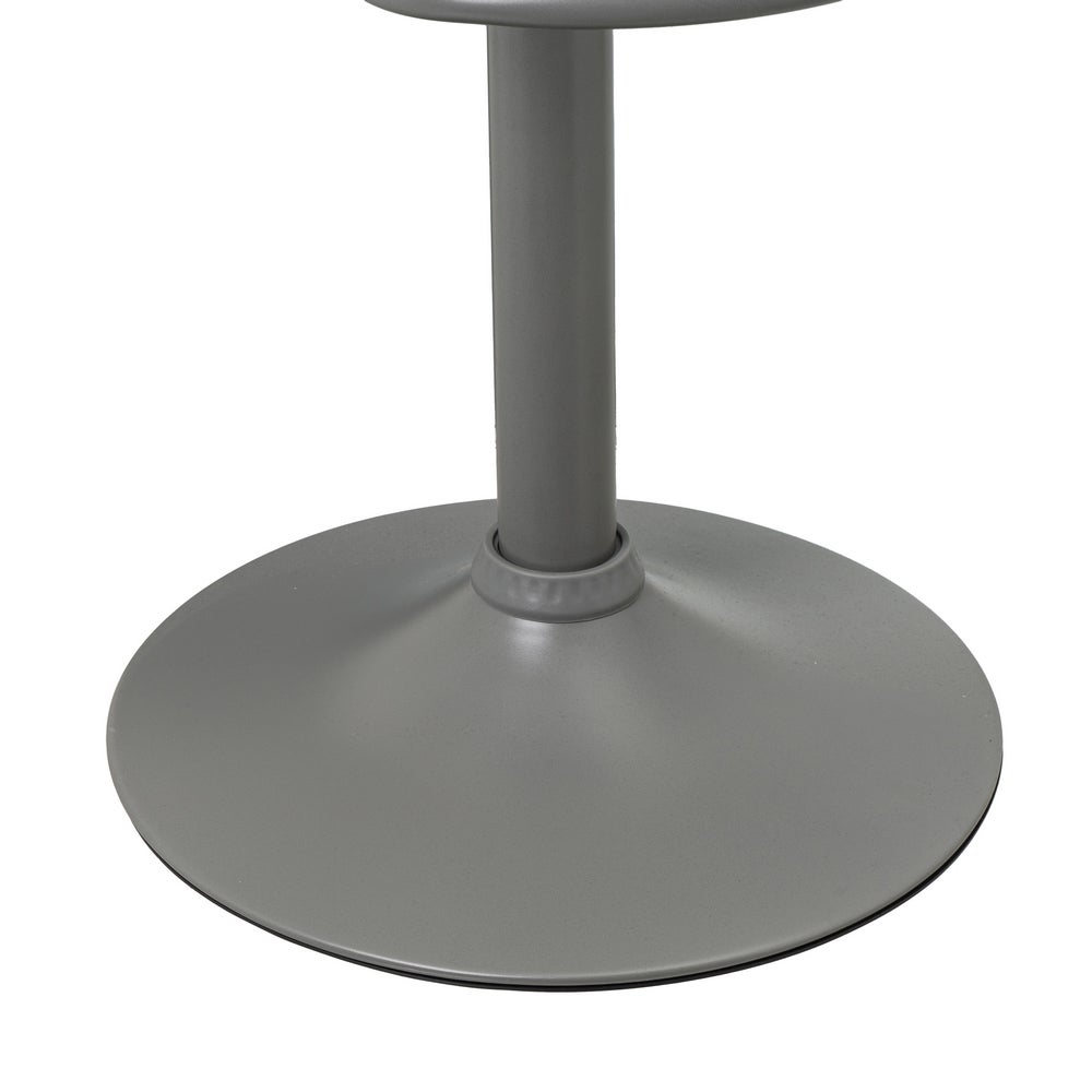 Set de 2 taburetes giratorios grises 104 cm