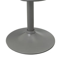 Set de 2 taburetes giratorios grises 104 cm