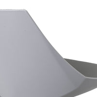 Set de 2 taburetes giratorios grises 104 cm