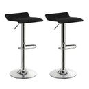Set de 2 taburetes giratorios de polipiel y metal