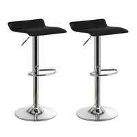 Set de 2 taburetes giratorios de polipiel y metal