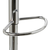 Set de 2 taburetes negros giratorios de polipiel y metal de 83 cm
