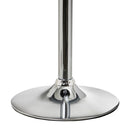 Set de 2 taburetes negros giratorios de polipiel y metal de 83 cm