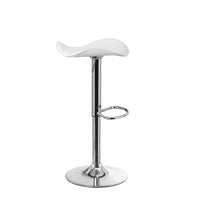 Set de 2 taburetes giratorios blancos