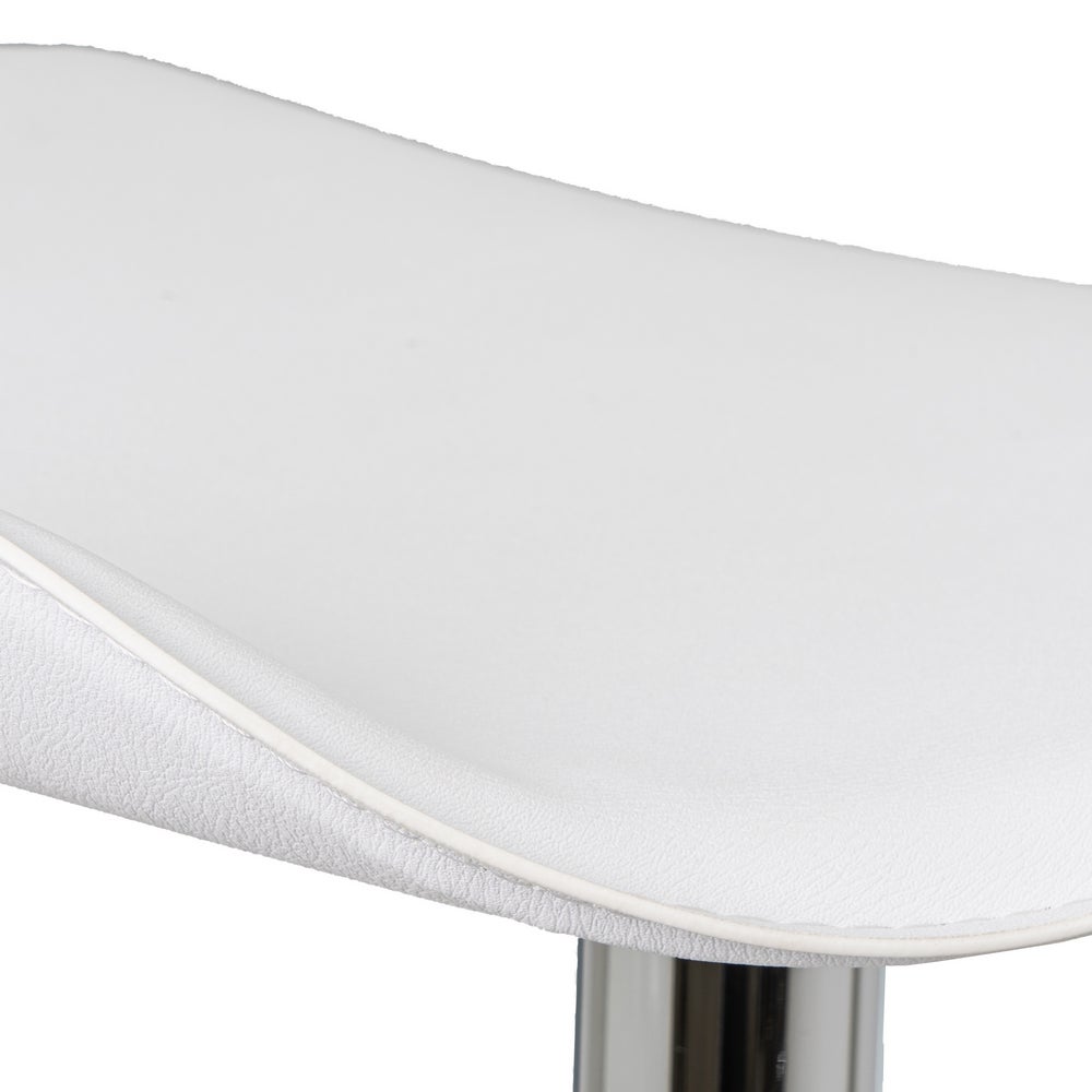Set de 2 taburetes giratorios blancos