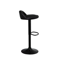 Set de 2 taburetes giratorios negros
