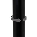 Set de 2 taburetes giratorios negros