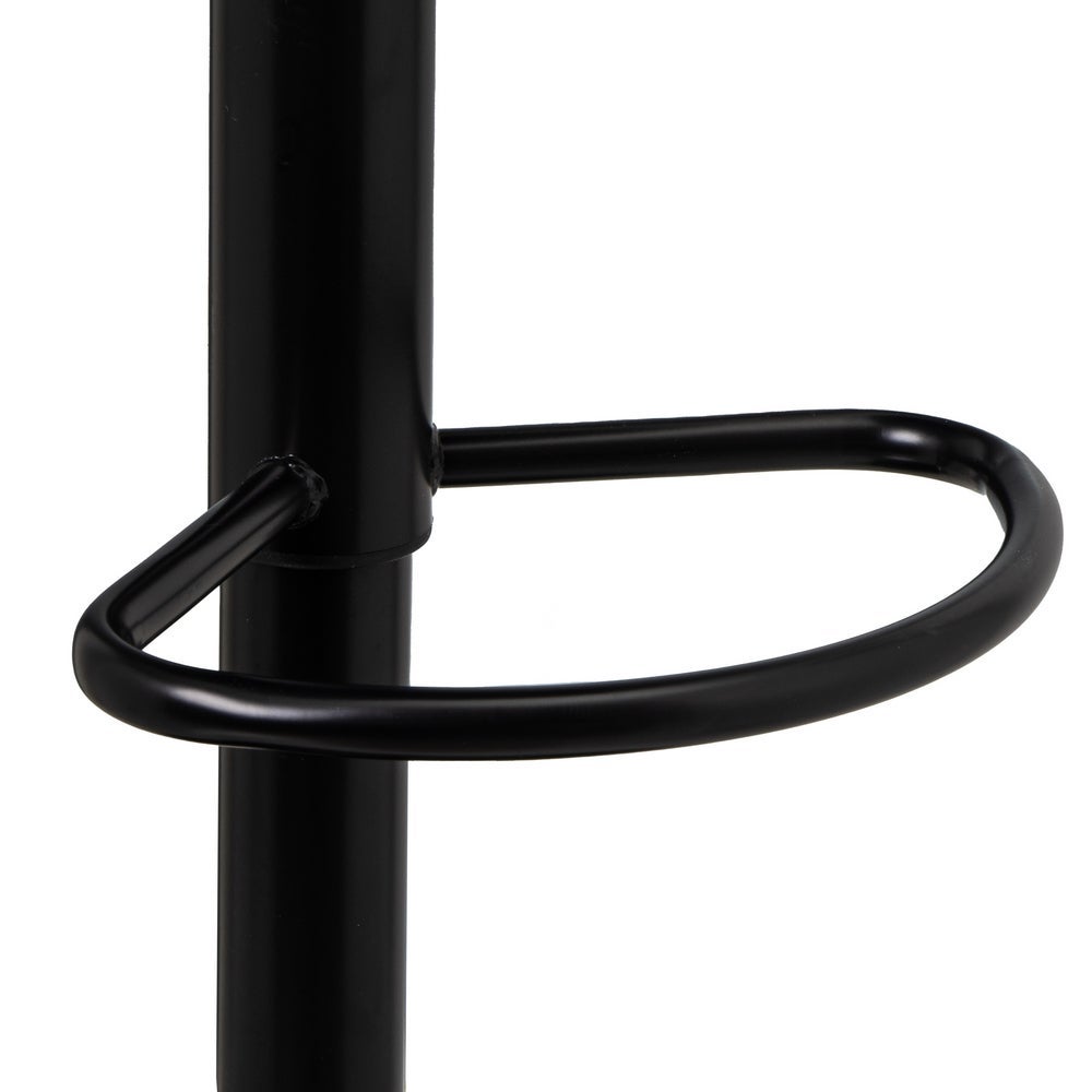 Set de 2 taburetes giratorios negros