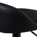 Set de 2 taburetes giratorios negros