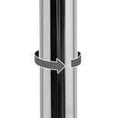 Set de 2 taburetes giratorios blancos de 113 cm