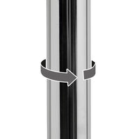 Set de 2 taburetes giratorios blancos de 113 cm