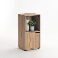 Set de 2 mesitas de noche con 1 puerta de MDF de 30x29x61 cm