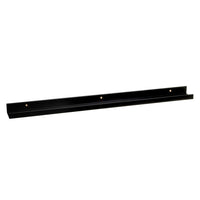 Set de 2 estantes repisa para cuadros de MDF negros de 100 cm