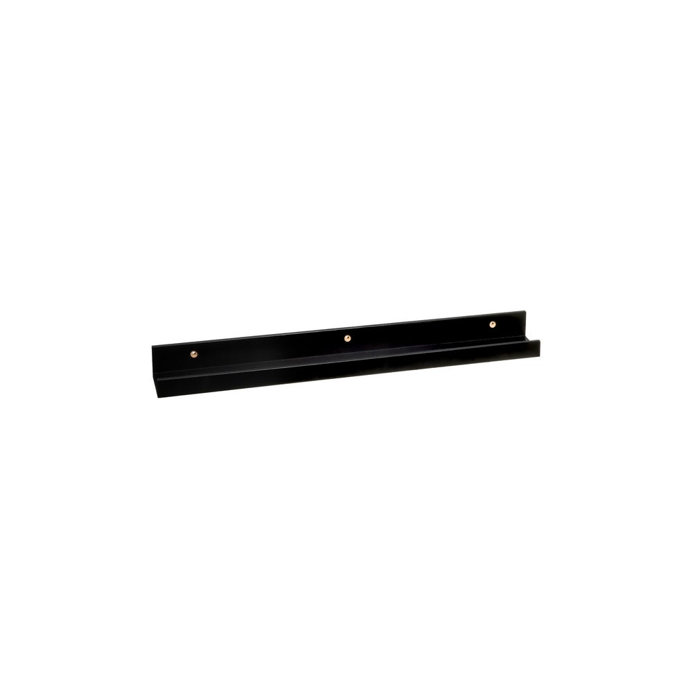 Set de 2 estantes repisa para cuadros de MDF negros de 60 cm