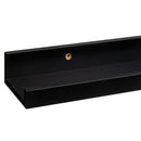 Set de 4 estantes repisa para cuadros de MDF negros de 60 cm