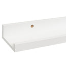 Set de 4 estantes repisa para cuadros de MDF blancos de 80 cm