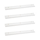 Set de 4 estantes repisa para cuadros de MDF blancos de 80 cm