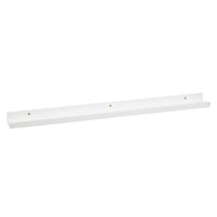 Set de 4 estantes repisa para cuadros de MDF blancos de 100 cm