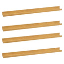 Set de 4 estantes repisa para cuadros de MDF natural de 100 cm