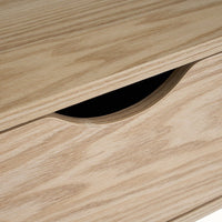 Set de 2 mesitas de noche de 1 cajón beige de MDF