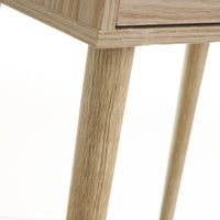 Set de 2 mesitas de noche de 1 cajón beige de MDF