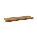 Conjunto de 2 prateleiras flutuantes de parede em MDF cor carvalho de 80 cm