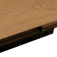 Conjunto de 2 prateleiras flutuantes de parede em MDF cor carvalho de 80 cm