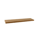 Set de 2 estantes flotantes de pared de MDF color roble de 100 cm