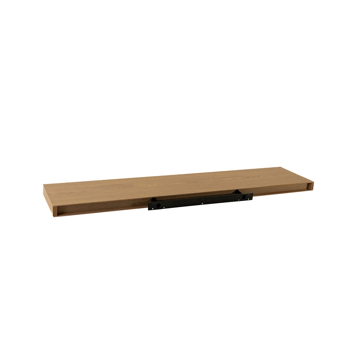 Set de 2 estantes flotantes de pared de MDF color roble de 100 cm