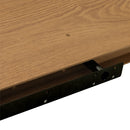 Set de 2 estantes flotantes de pared de MDF color roble de 100 cm