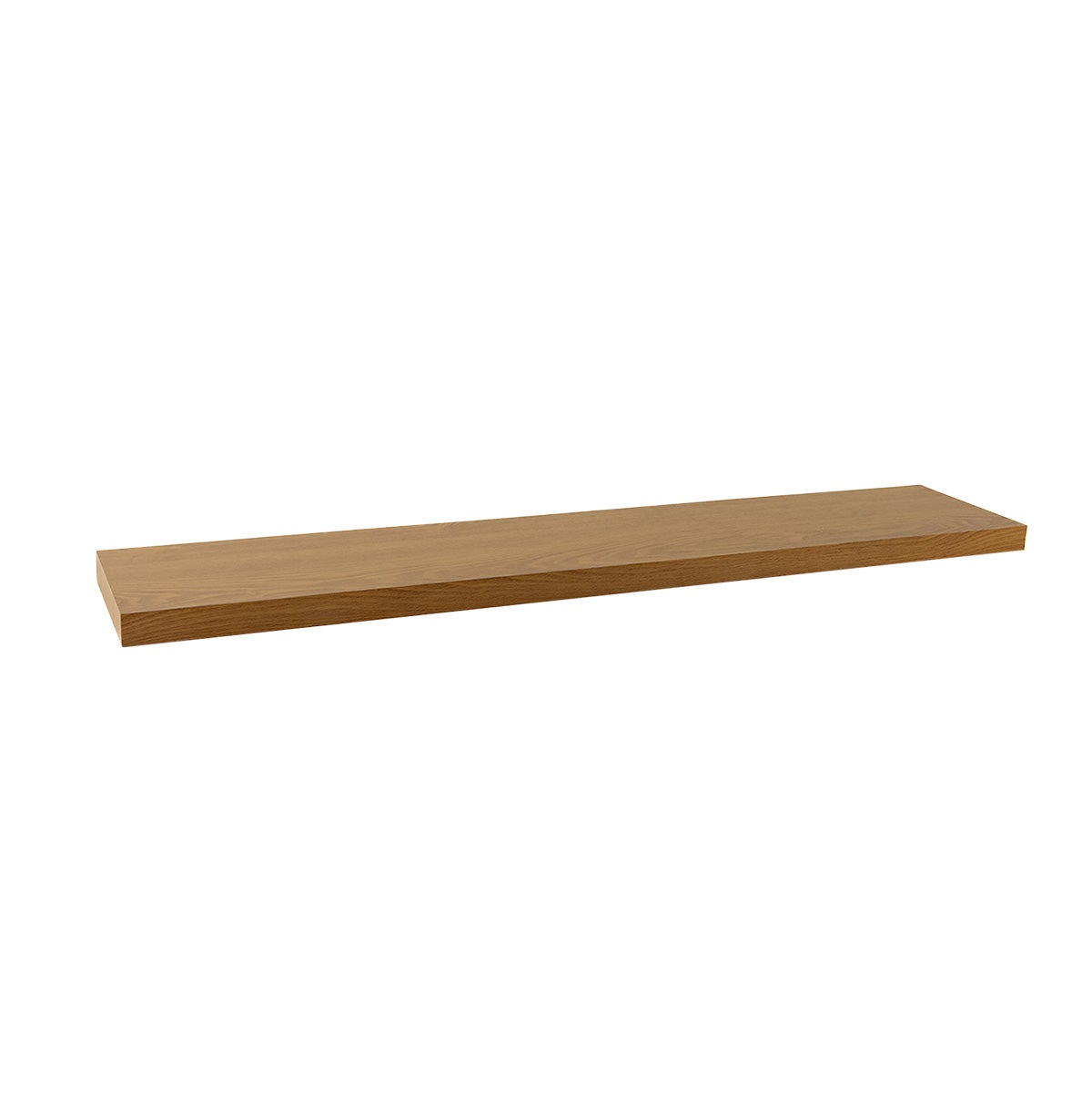 Set de 2 estantes flotantes de pared de MDF color roble de 120 cm