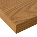 Set de 2 estantes flotantes de pared de MDF color roble de 120 cm