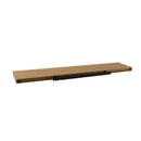 Set de 2 estantes flotantes de pared de MDF color roble de 120 cm