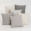 Set 6 cojines decorativos de 45x45 cm gris y beige con relleno