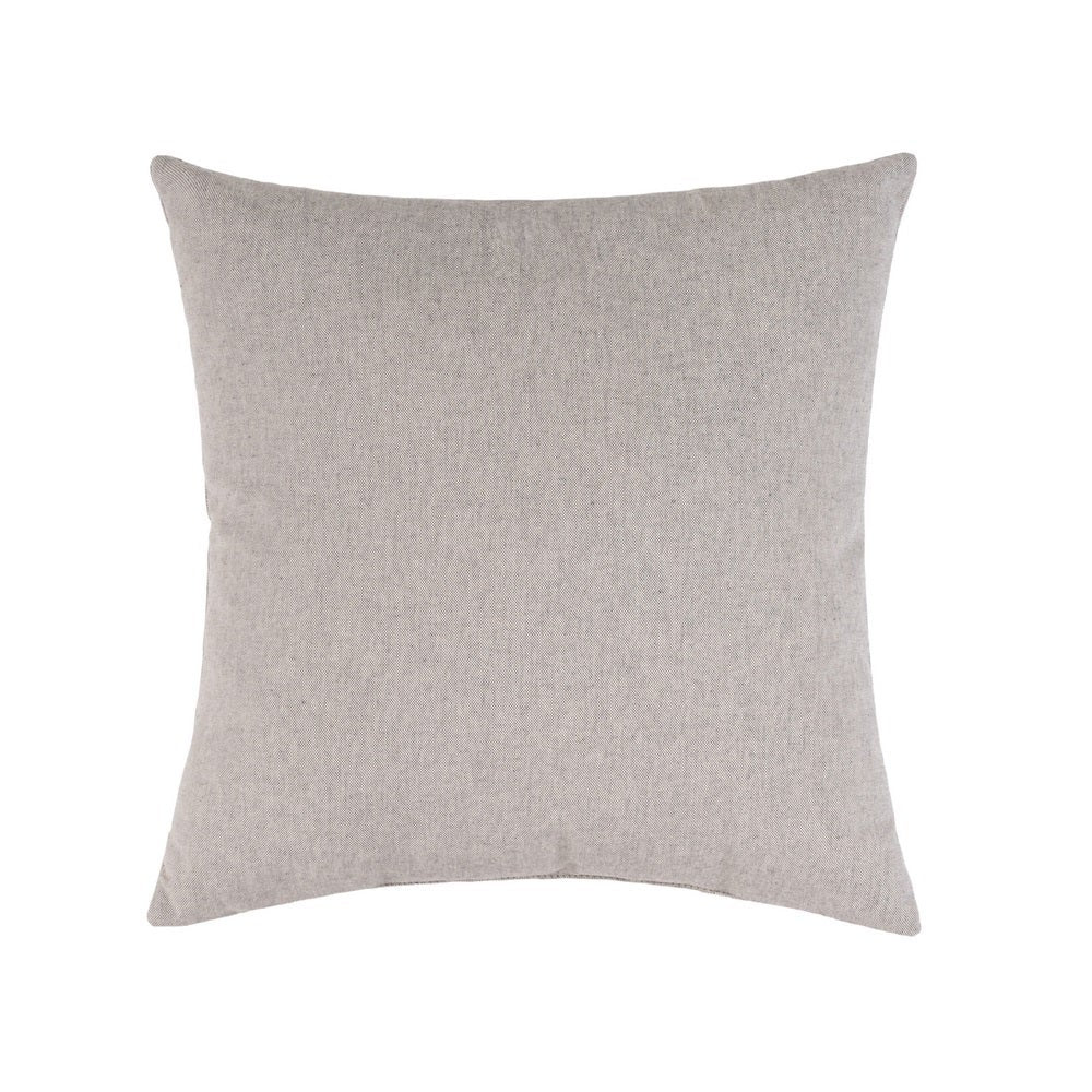 Set 6 cojines decorativos de 45x45 cm marrón y gris con relleno