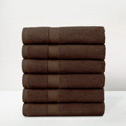 Juego de 6 Toallas Sabana Chocolate 150x100
