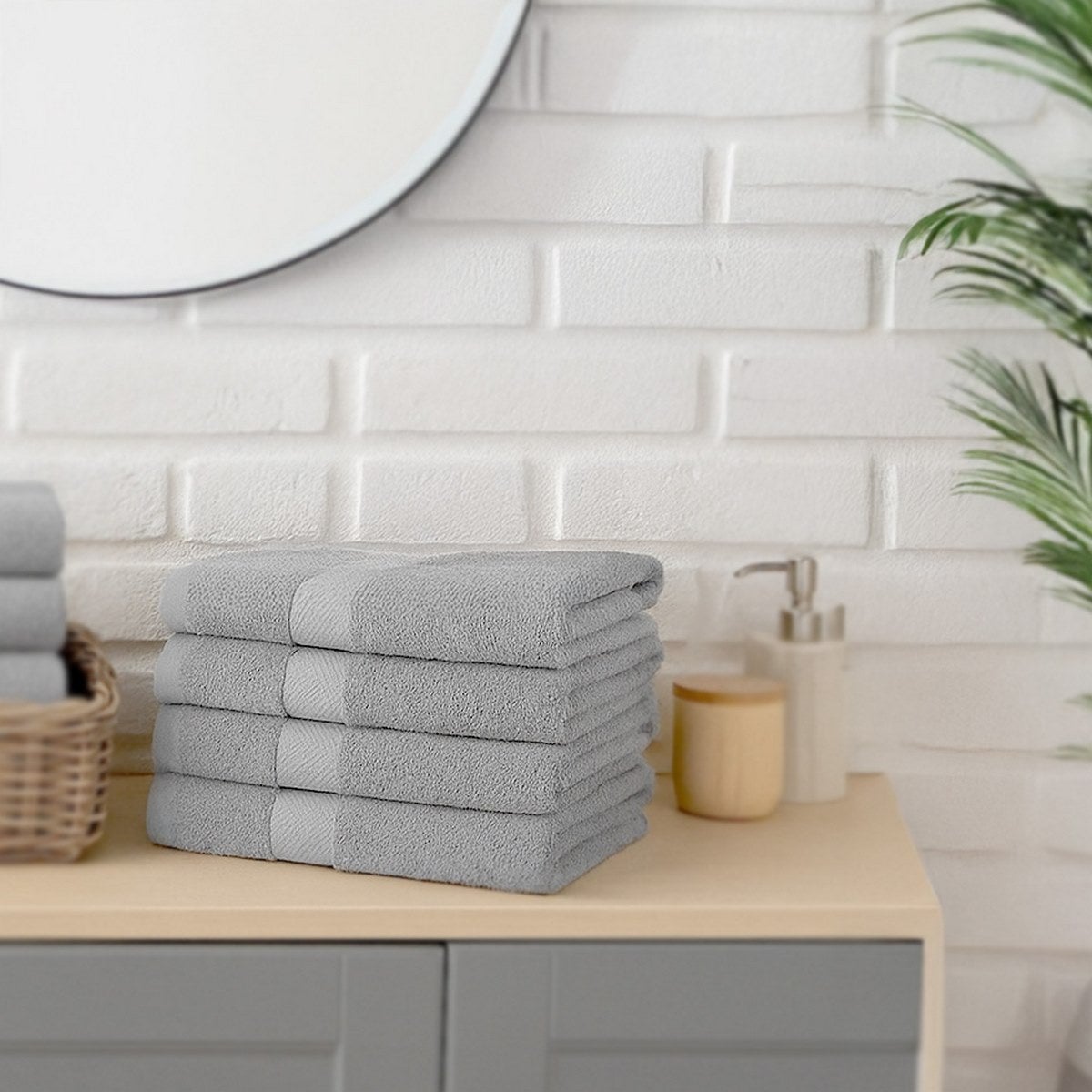 Toalla Gris Claro 140x70