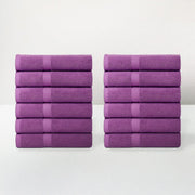 Juego de 12 Toallas Violeta 100x50