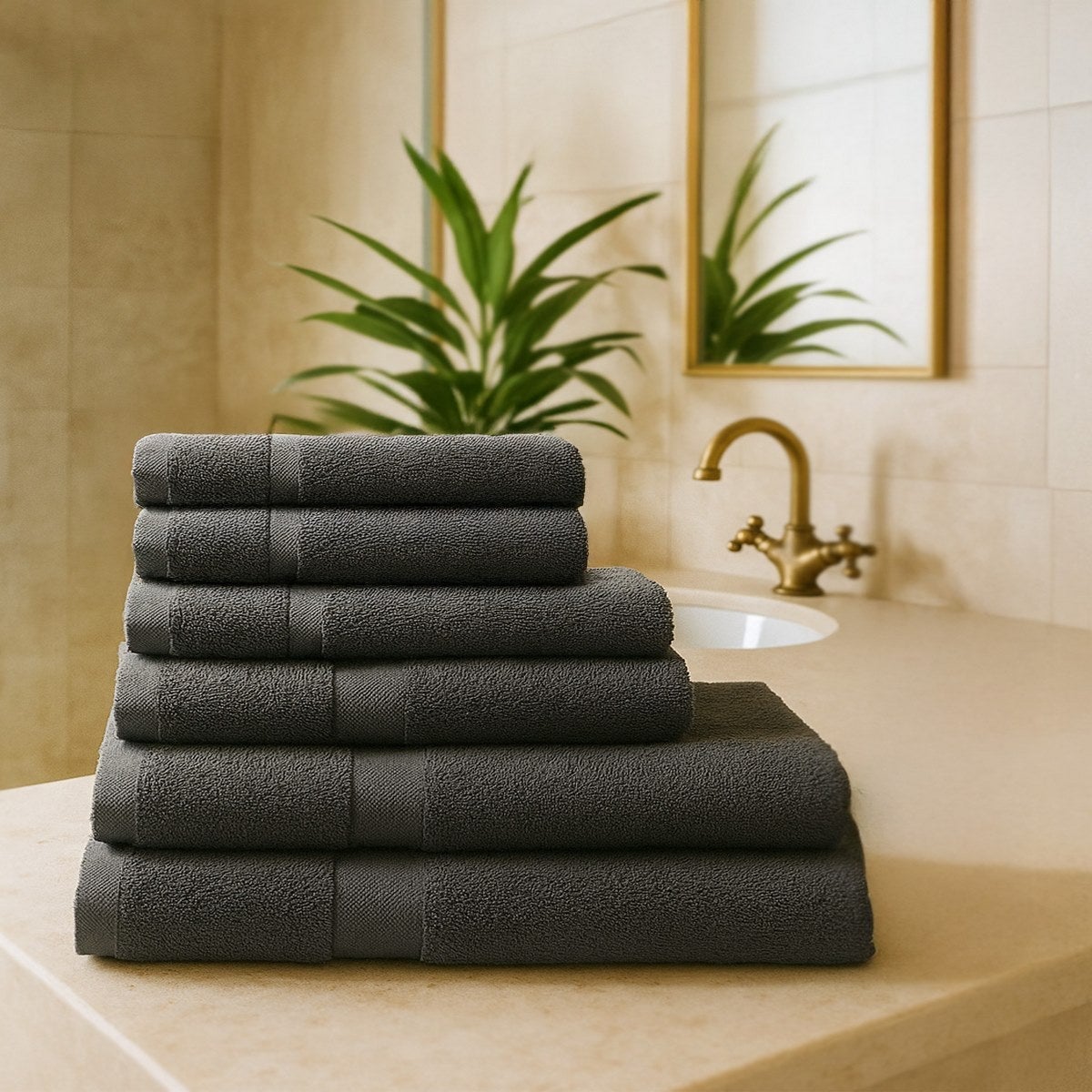 Toalla Gris Oscura 140x70