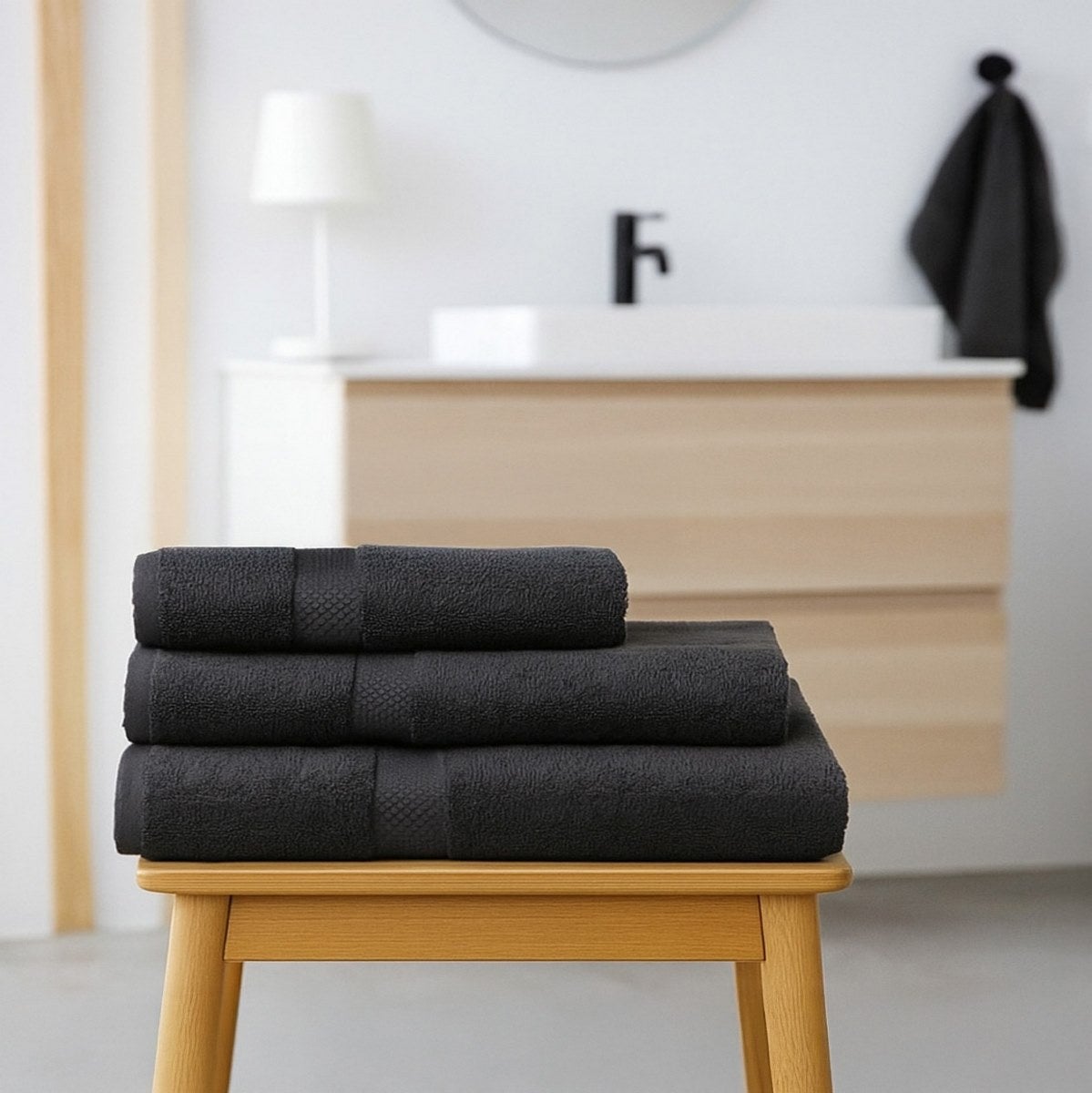 Toalla Negro De 100x50 cm