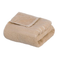 Juego de 8 toallas de baño color beige de 140x70 cm de 450gr/m²