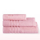 Juego de 12 toallas de lavabo color rosa de 100x50 cm de 450gr/m²