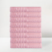 Conjunto de 8 Toalhas Cor-de-rosa 140x70