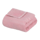 Juego de 8 toallas de baño color rosa de 140x70 cm de 450gr/m²