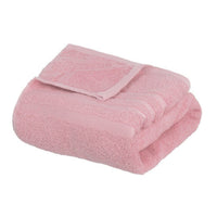 Juego de 8 toallas de baño color rosa de 140x70 cm de 450gr/m²