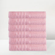 Juego de 6 Toallas Rosa 150x100cm