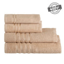Set 12 Toallas Mano 100x50cm 100% Algodón 450g Beige