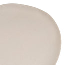 Juego de 12 platos llanos de melamina beige de 28 cm
