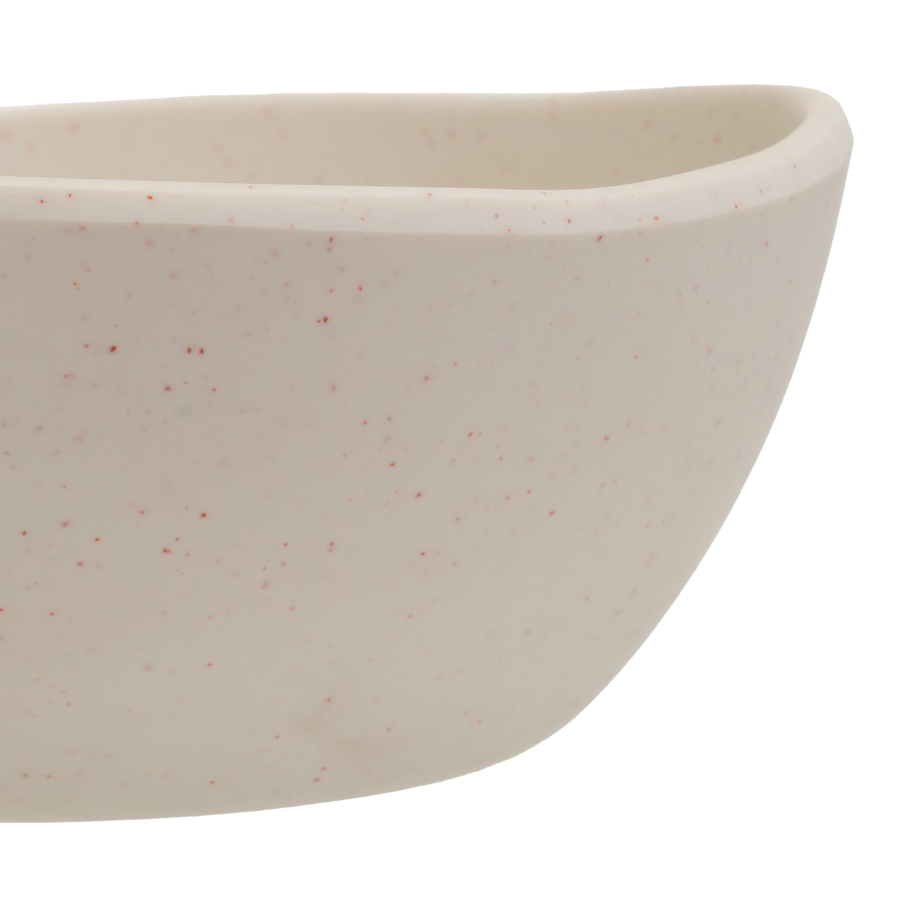 Juego de 6 boles grandes de melamina beige de 16 cm